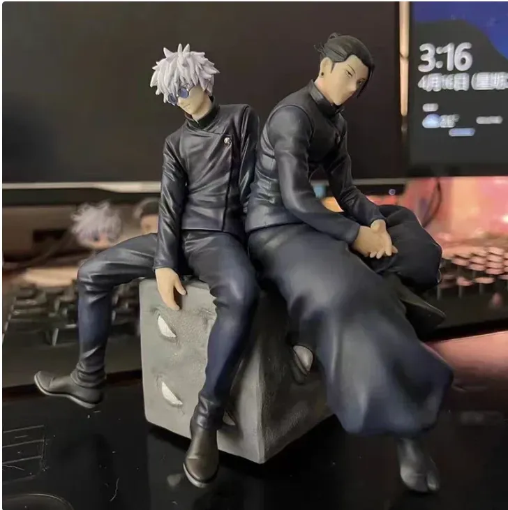 Gojo and Geto sitting action figure